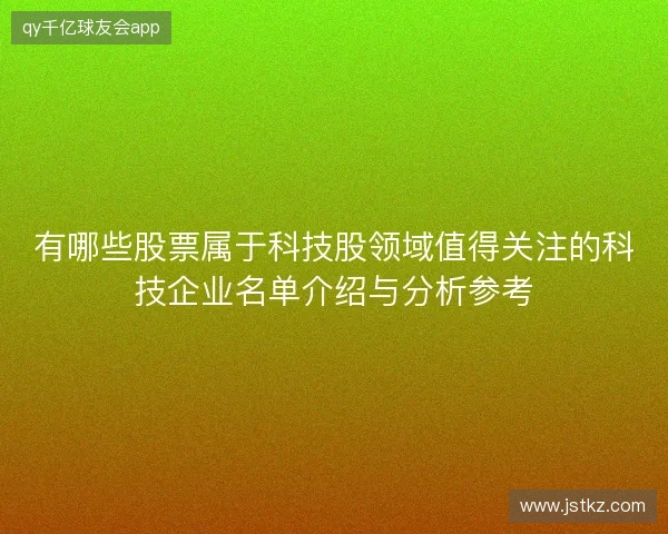 有哪些股票属于科技股领域值得关注的科技企业名单介绍与分析参考